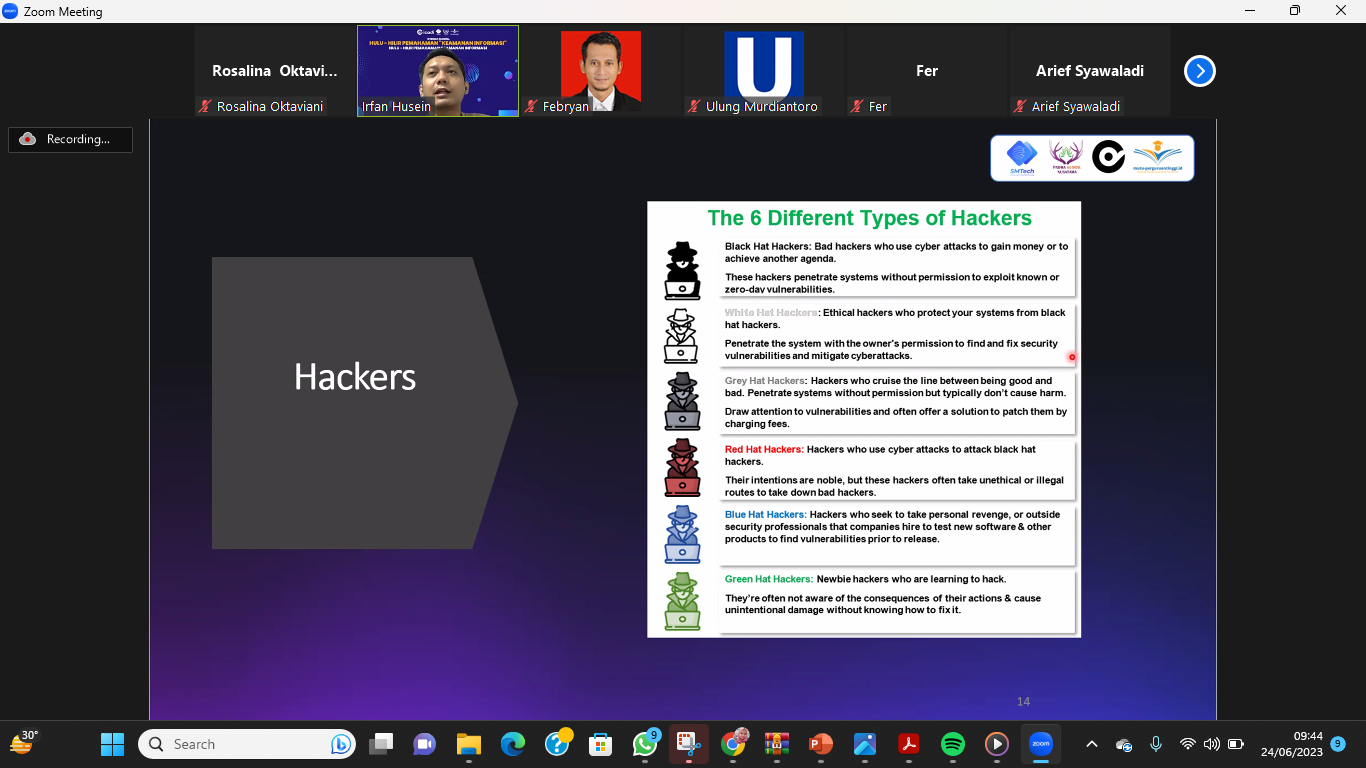 Webinar Hulu dan Hilir Manajemen Keamanan Cyber