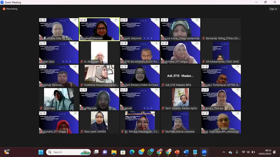 SHARING SESSION : STRATEGI PENINGKATAN CAPAIAN IKU PERGURUAN TINGGI BERSAMA APTISI XI B WILAYAH KALIMANTAN TIMUR