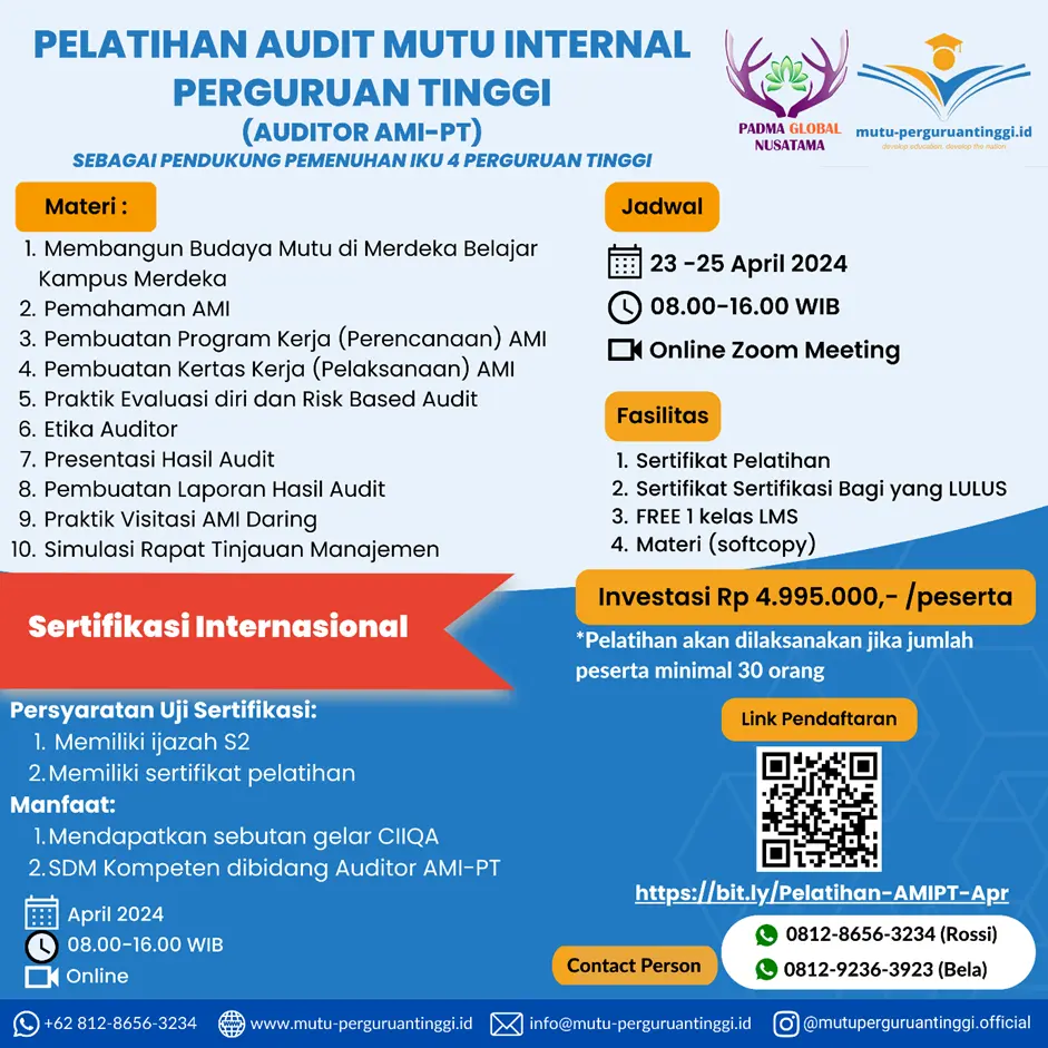 SHARING SESSION : STRATEGI PENINGKATAN CAPAIAN IKU PERGURUAN TINGGI BERSAMA APTISI XI B WILAYAH KALIMANTAN TIMUR