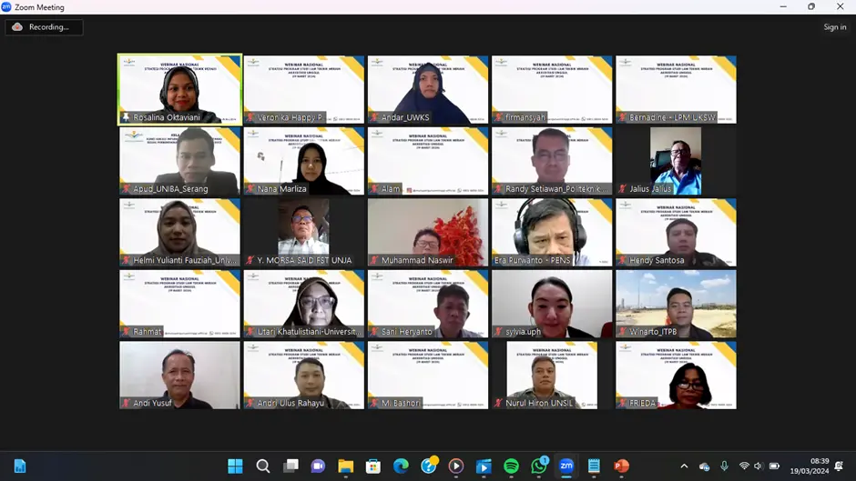 WEBINAR NASIONAL : STRATEGI PROGRAM STUDI LAM TEKNIK MERAIH AKREDITASI UNGGUL