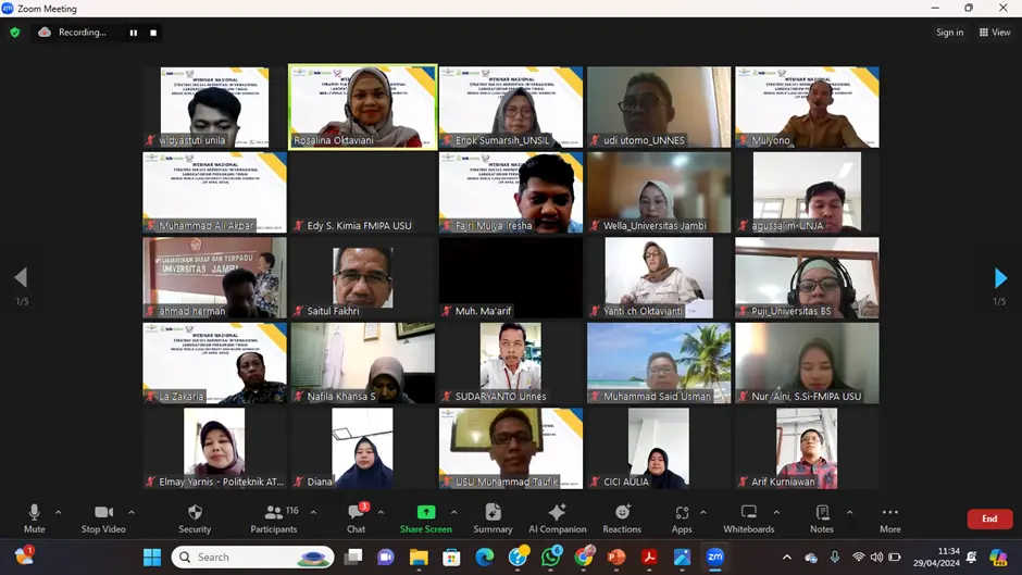 WEBINAR NASIONAL : STRATEGI SUKSES AKREDITASI INTERNASIONAL LABORATORIUM PERGURUAN TINGGI