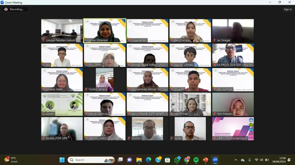 Webinar ACQUIN: Implementasi Kepmendikbudristek 236/O/2024, akreditasi internasional, perguruan tinggi Indonesia 2