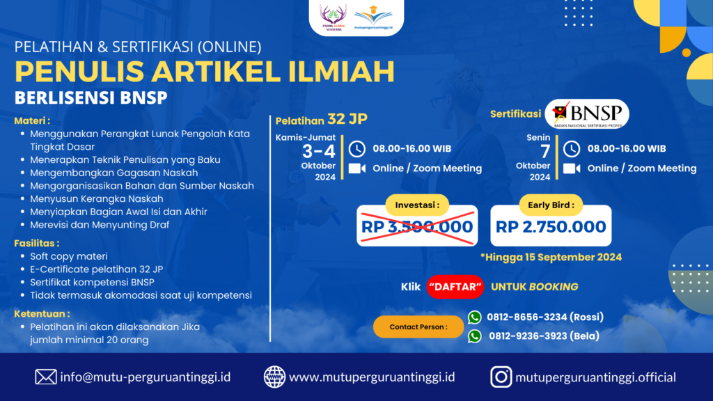 PENULIS ARTIKEL ILMIAH