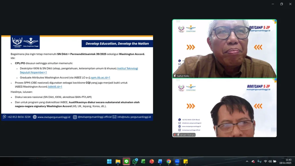 Sukses Terapkan Permendiktiristek 39/2025: Intip Hasil Bootcamp Merancang Kurikulum OBE