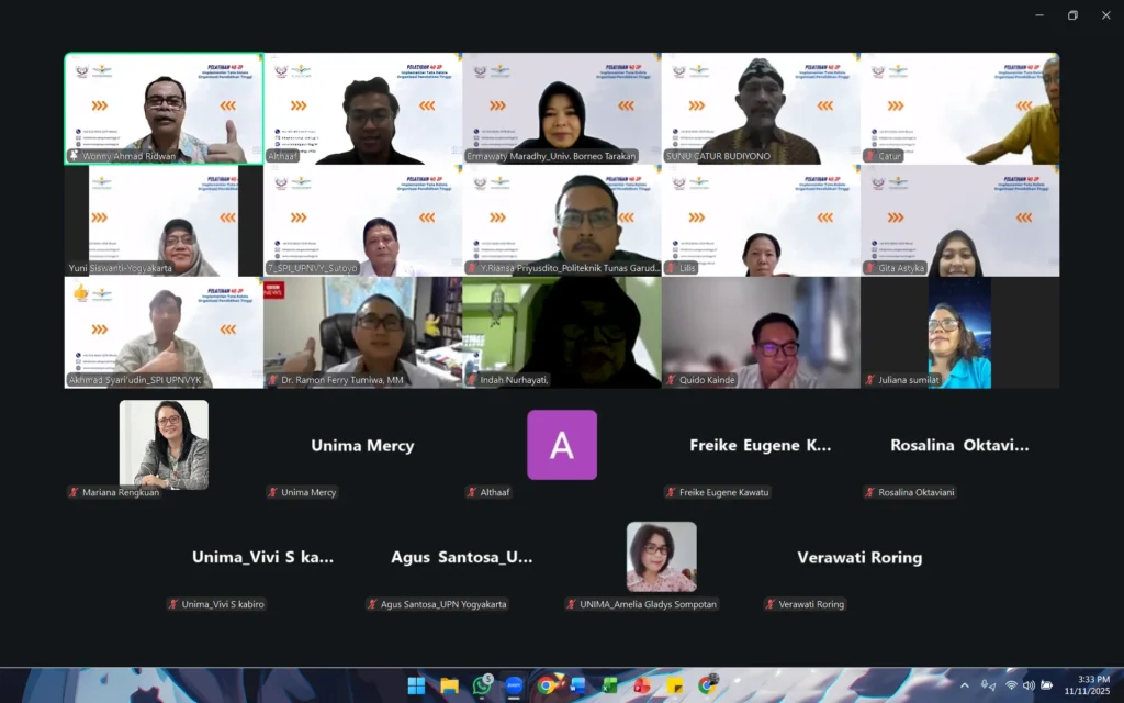 Sukses Besar! Pelatihan Tata Kelola Organisasi Perguruan Tinggi: Kunci Good University Governance (GUG)