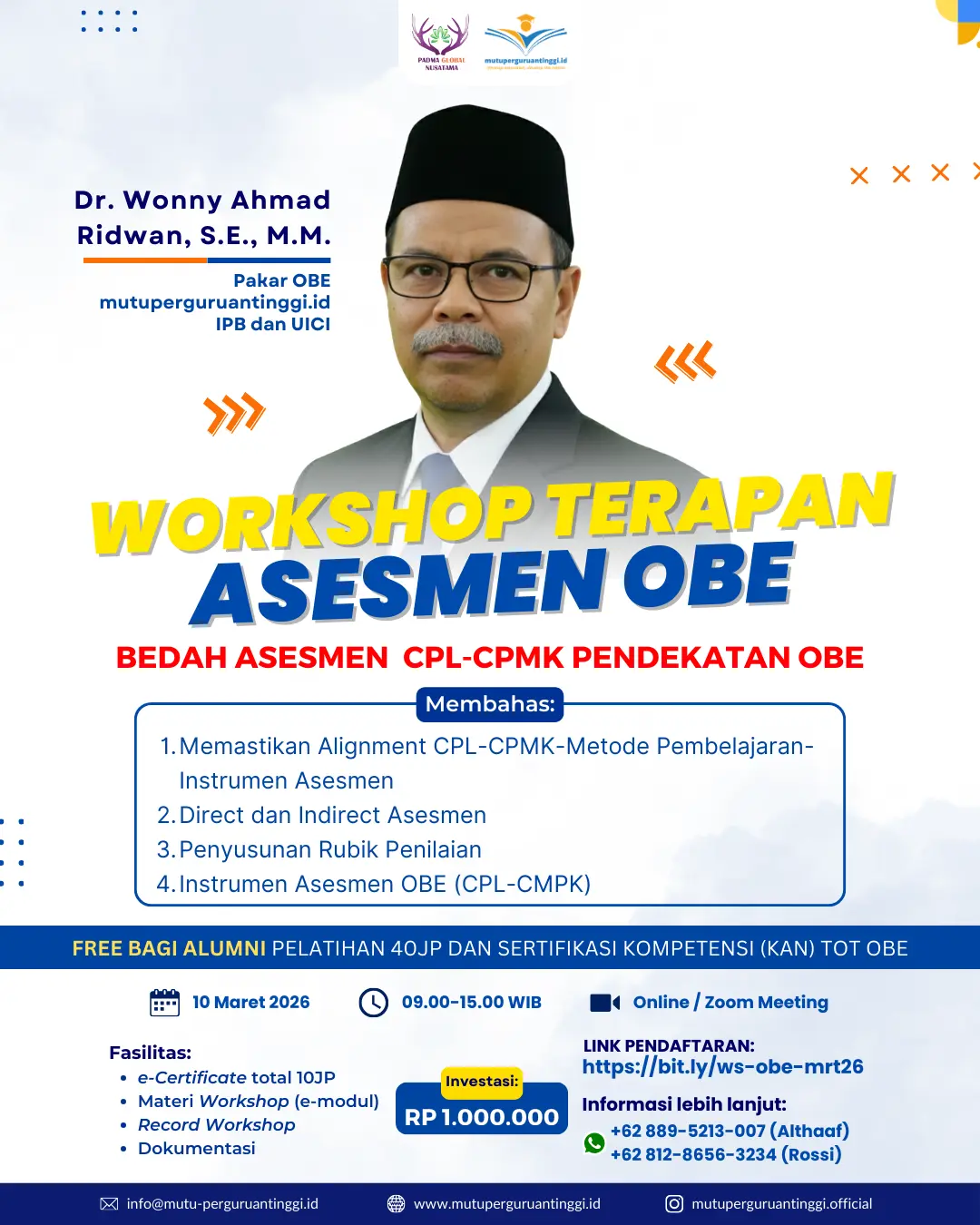 Workshop Outcome Based Education (OBE)-Maret 2026
